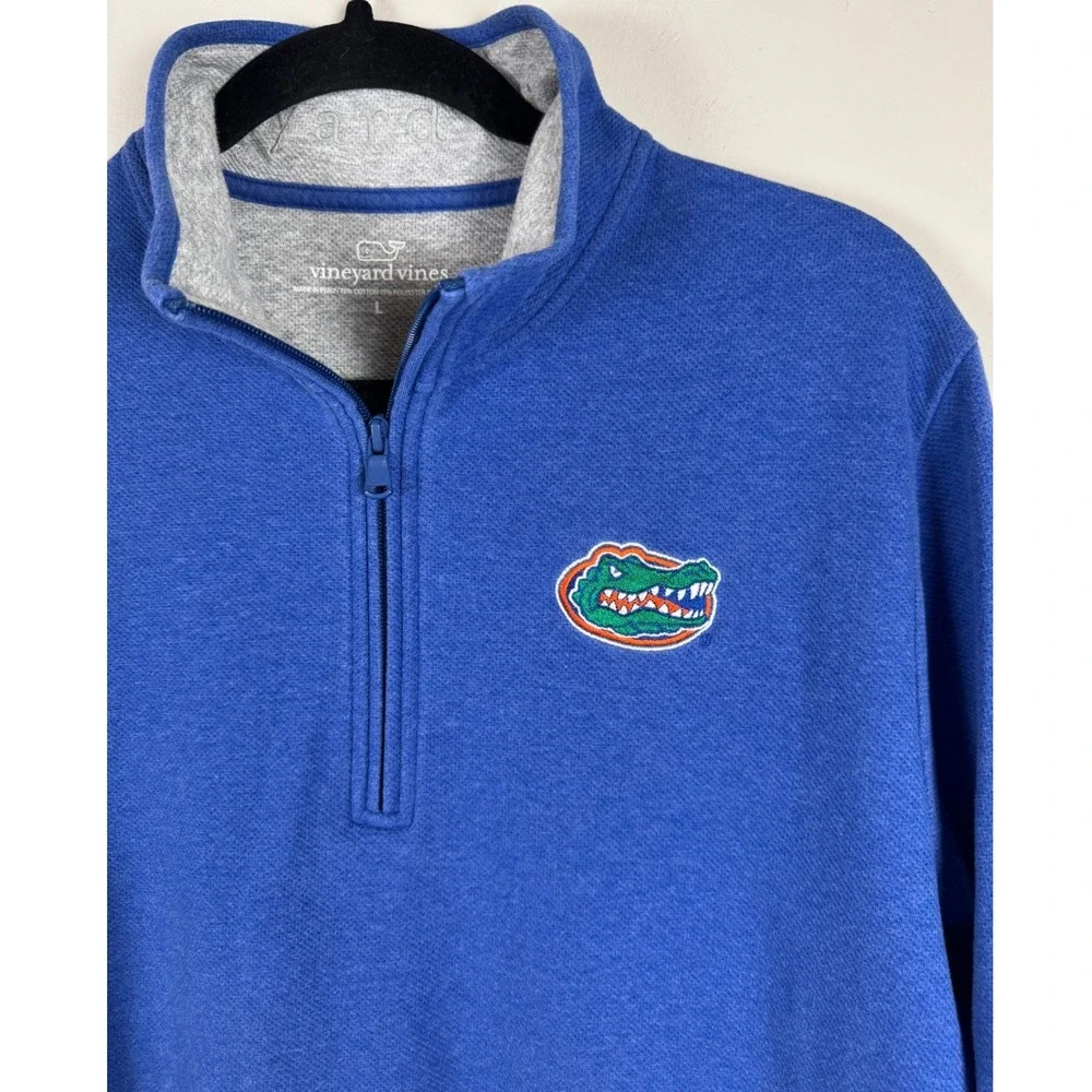 Vineyard Vines Florida‎ Gators Royal Blue 1/4 Zip Pullover Mens Large